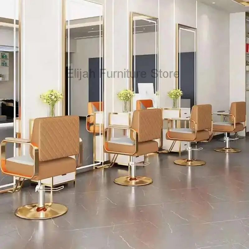 

Chairs Barber Nordic Top Lift Grade Speciality Barbershop Hair Dyeing Barber Chairs Ergonomic Comfort Salon Furniture Silla FYBC