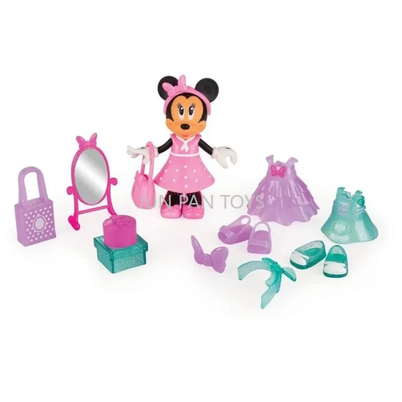 Disney Minnie Fashion Fun Beach Schönes Fitnessstudio Fun Jet Set Modepuppe mit 12+ Zubehör Cartoonfigur Kinderspielzeug 1Stk