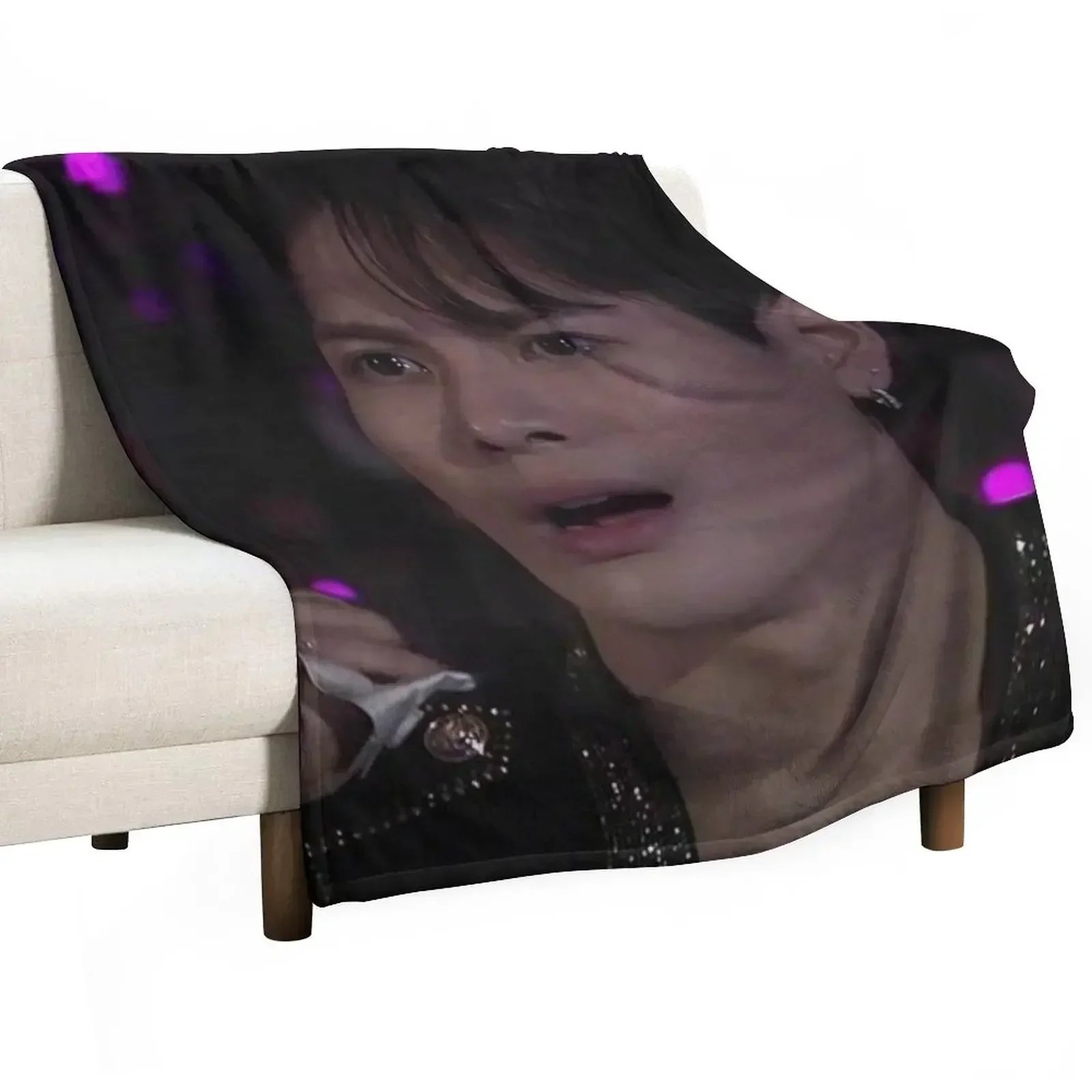 

GOT7 Jackson MAMA Meme Throw Blanket Camping Decorative Throw Flannel Heavy Blankets