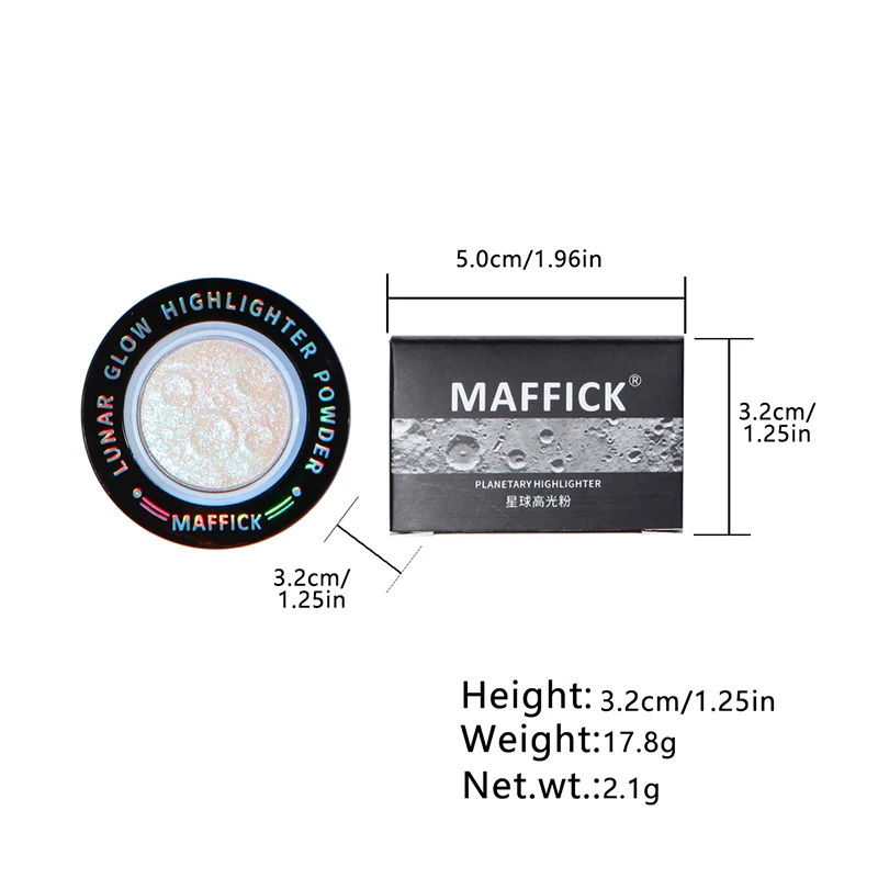 بودرة هايلايتر على شكل كوكب ، تفتيح الوجه والجسم ، وميض وردي طبيعي ، مكياج على الطراز الأوروبي والأمريكية ، مستحضرات تجميل ، ع ع