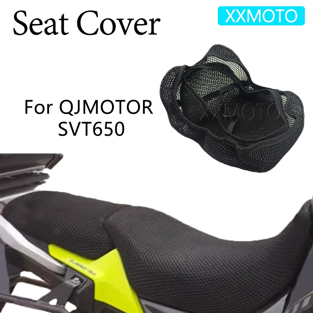 For QJMOTOR SVT650 SVT 650 STV650 Motorcycle Seat Cover Heat Insulation 3D Mesh Fabric Breathable Non-Slip Protection Cushion