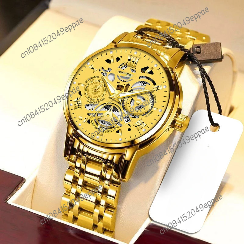 

Fully Automatic Mechanical Quartz Watch Luminous Waterproof Steel Belt