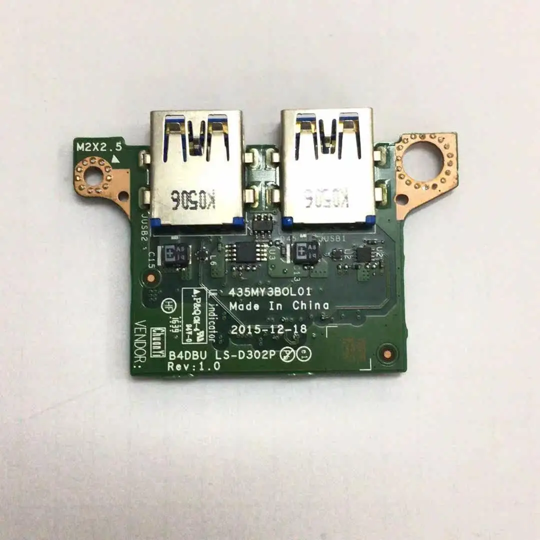 LS-D302P USB Interface IO Small Board D4DBU For Acer Travelmate P648 P645 N15C5 USB Sub Board Replacement Repair Spare Parts