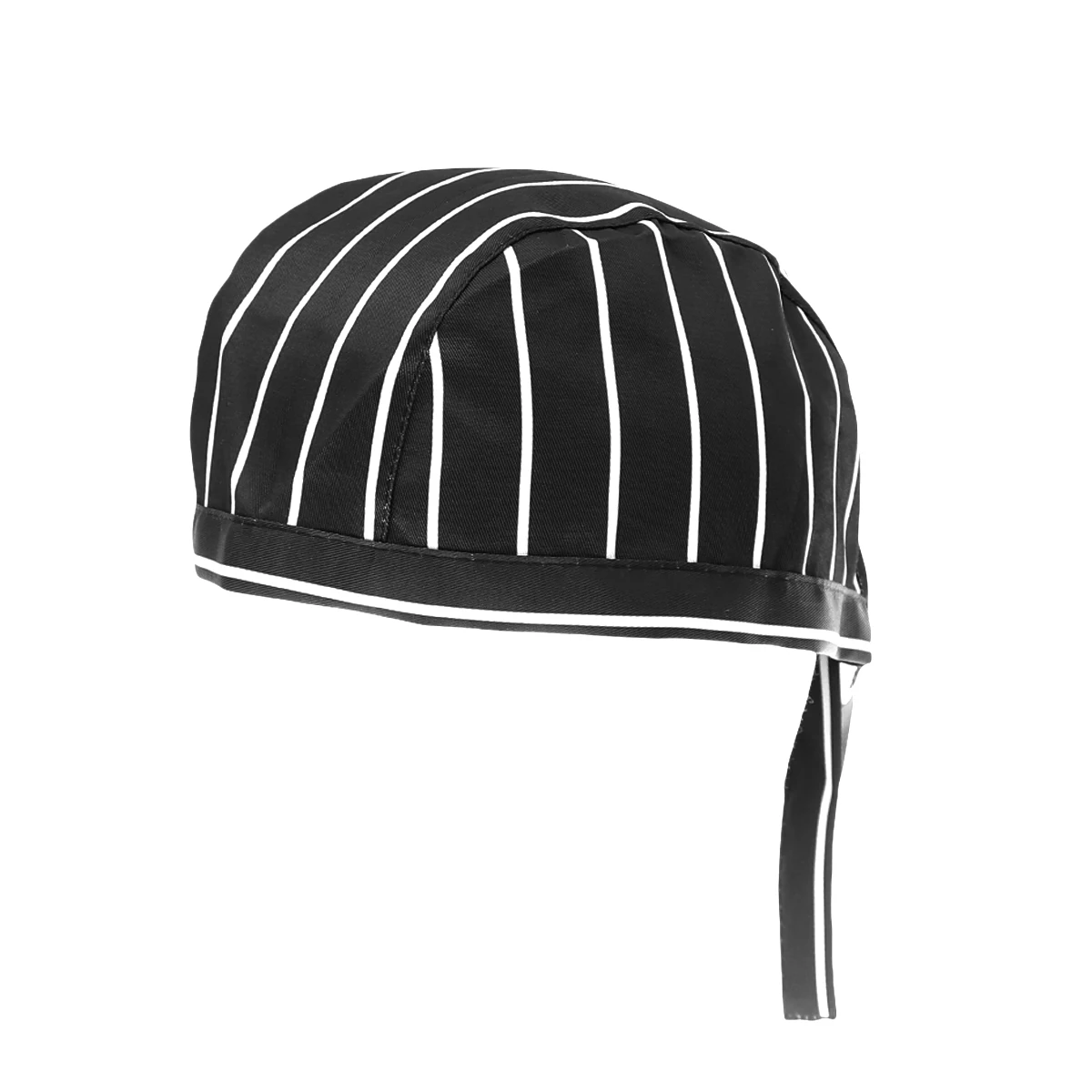 

Chef Hat Turban Catering Skull Cap Ribbon Adjustable Black One Size Fits Most Ideal for Chefs Cooks Bakers Catering