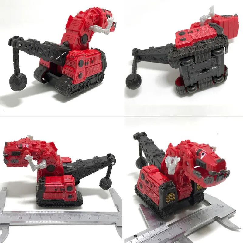 Rux vermelho dinossauro caminhão removível dinossauro brinquedo presentes das crianças brinquedo modelos de dinossauro carro para dinotrux mini modelos novo 1:64 plástico