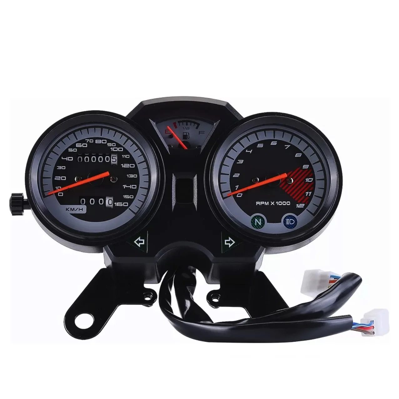 

1Pc Waterproof Moto Dashboard Speedometer Tachometer No Gear Monitor Universal Motorcycle Accessories Parts Replacement
