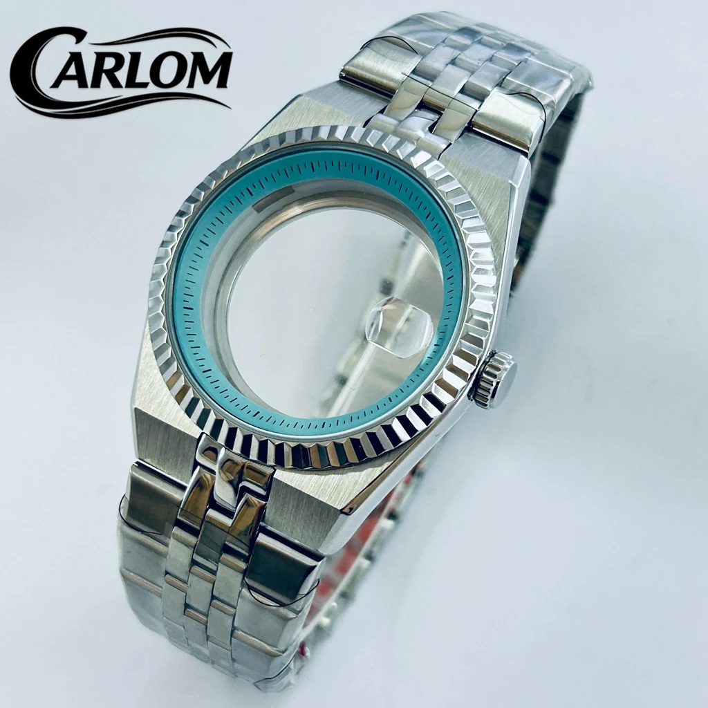 

Корпус для часов NH 40 мм, совместимый с механизмами NH34, NH35, NH36, NH38, NH39, NH70, NH72, с сапфировым стеклом, указателем даты, водонепроницаемый, с белым, синим или черным безелем в стиле SKX.