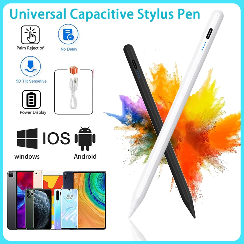 

【Fast Delivery】Universal Capacitive Stylus Pen for Android IOS Tablet Mobile Phone Touch Pencil for Xiaomi Huawei Tablet PC