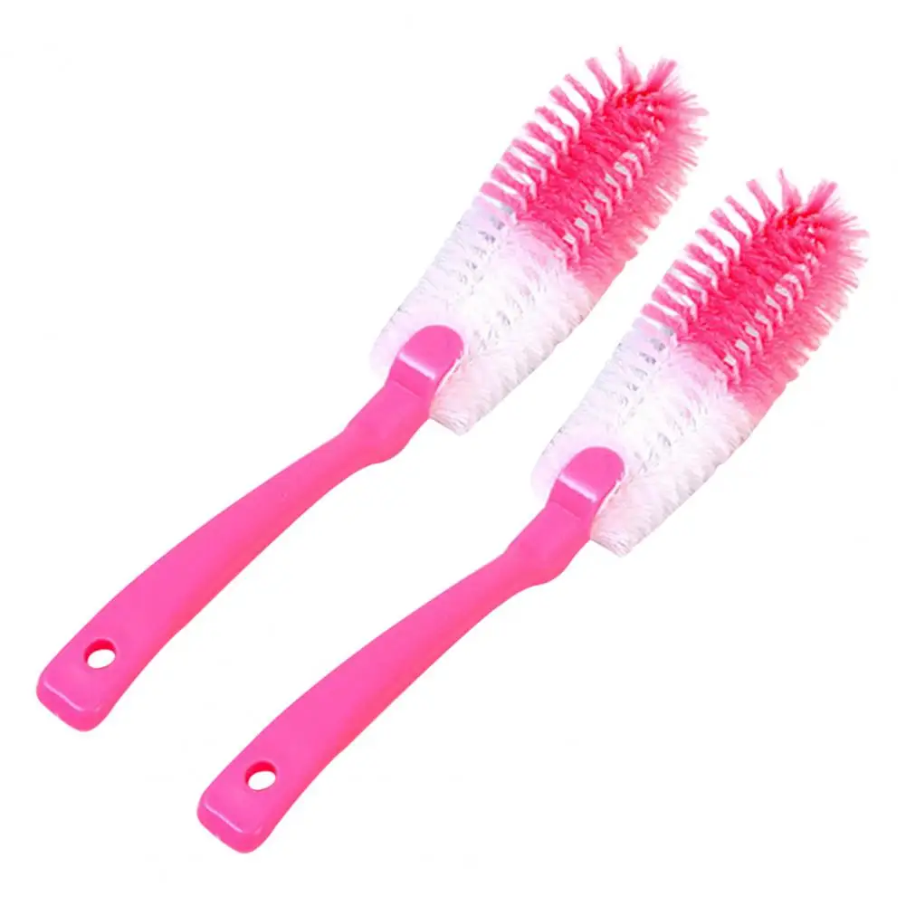 

Durable Long Handle Scrub Brush Kitchen Cup Scrubber Set with Long Handle Brushes Soft Bristles 2/3/4pcs Hanging Holes for Easy