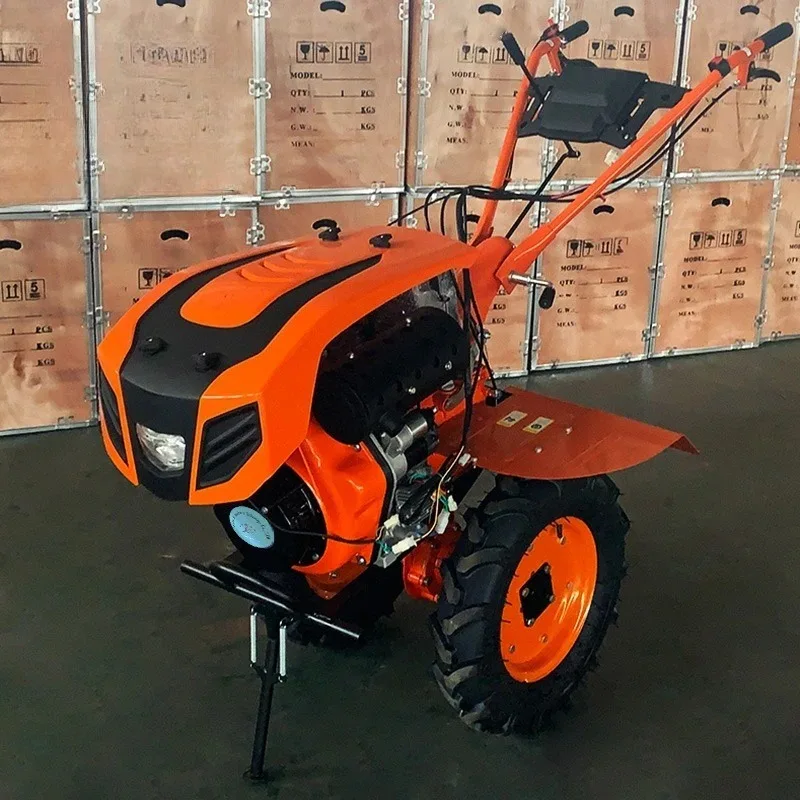tiller 192f 15hp agricultural manual start farm rotary tiller tiller