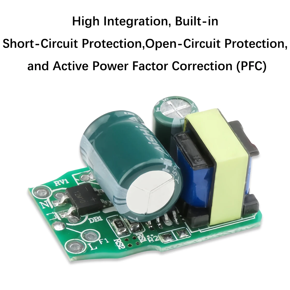 3W/7W/9W/12W/15W/18W Built-in T-Type Non-Isolated Flicker-Free LED Driver for Bulbs
