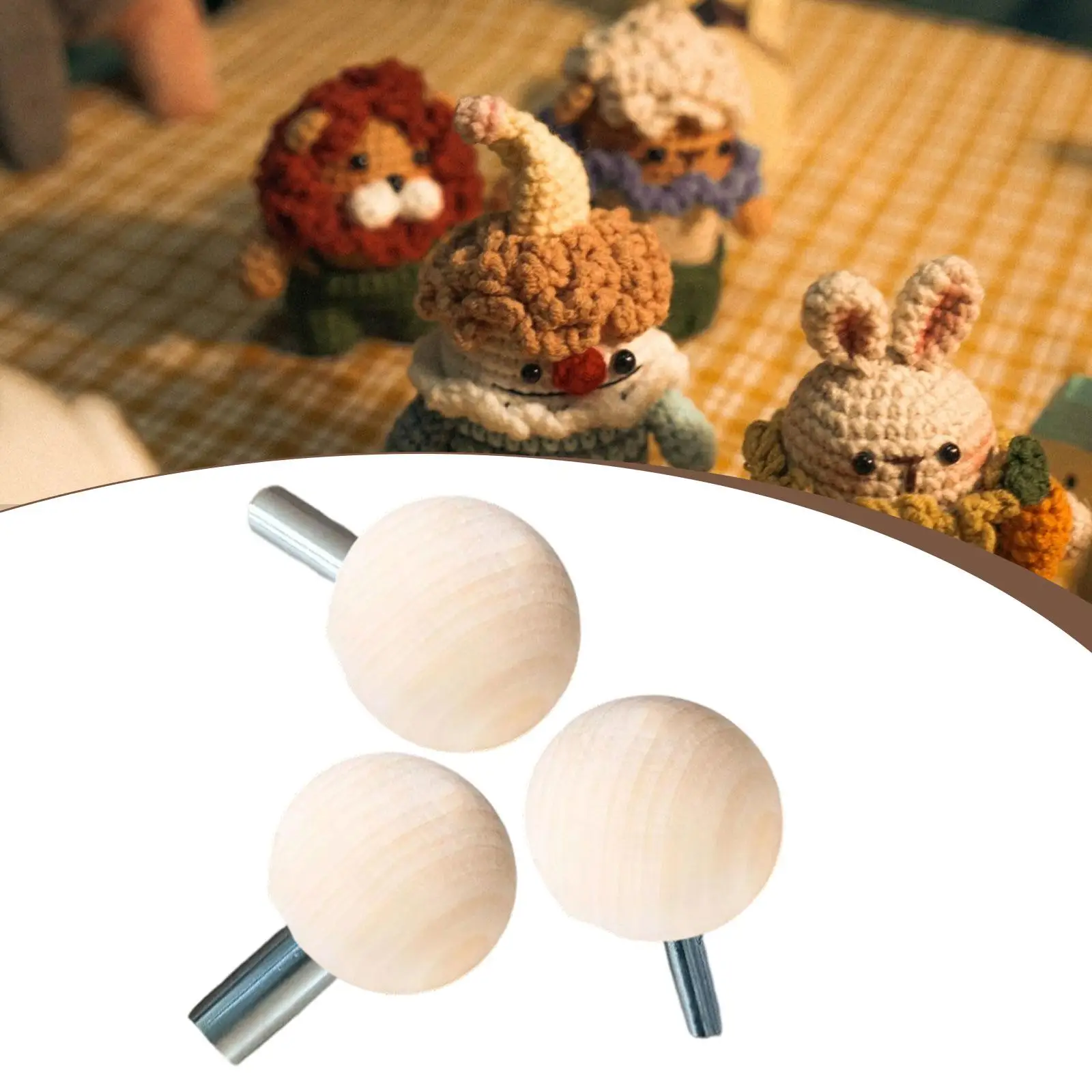 3x Doll Tool DIY Crafts Compact Stuffed Animal Bear Eyes Install