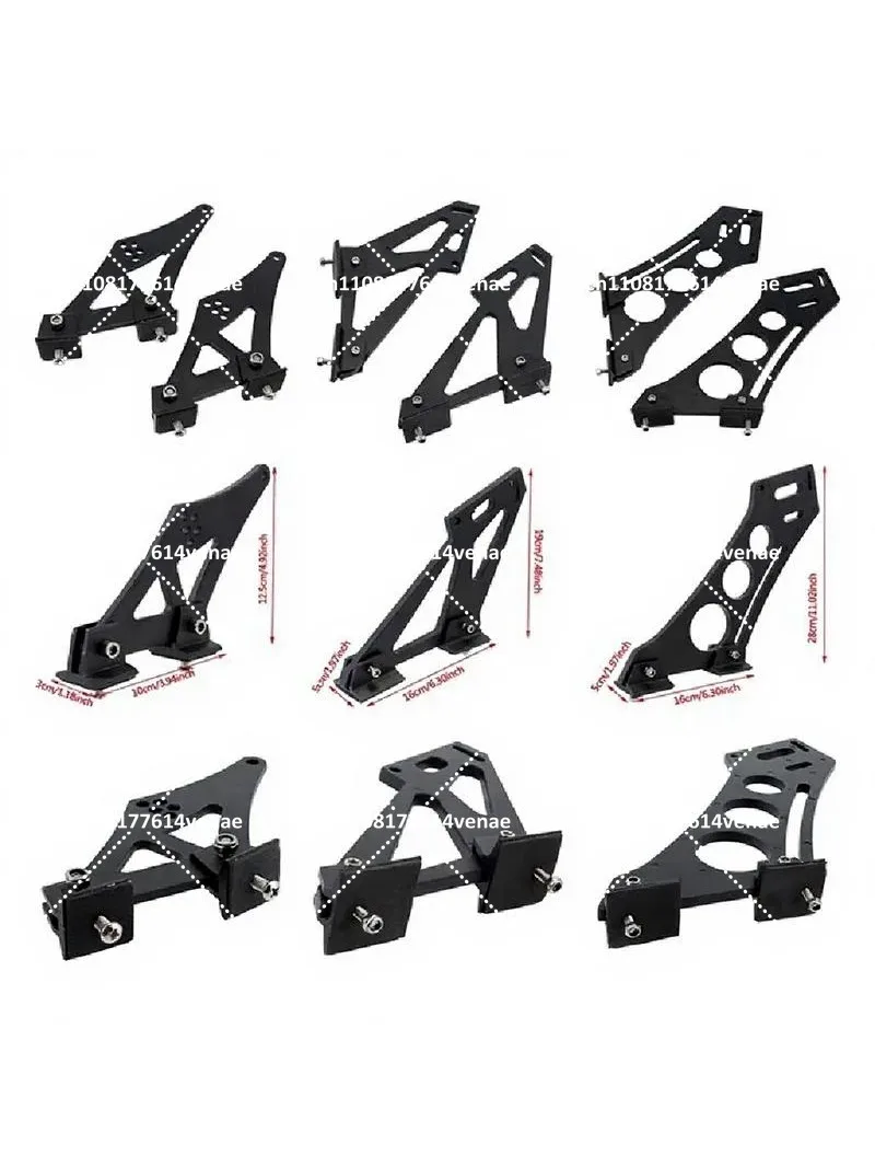 Universal Aluminum Alloy GT Spoiler Bracket Foot Mount for Sedan Hatchback Car