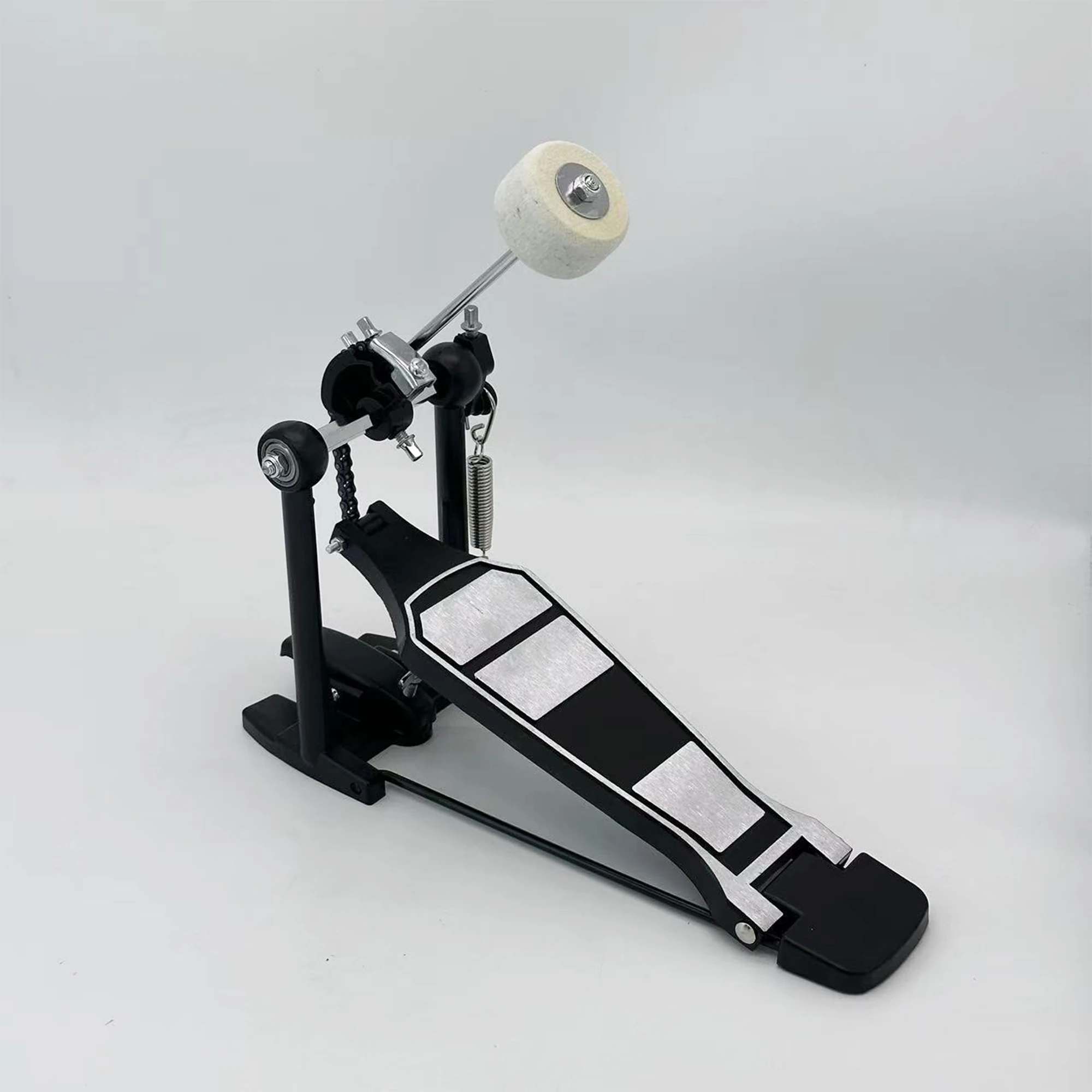 New Aluminum Alloy Single Bass Drum Pedal Straight Pedal for Drum Set Practice