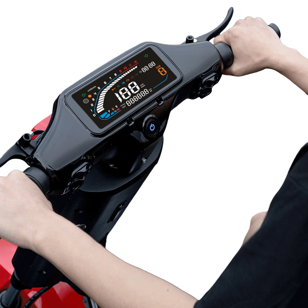 

Universal Digital Motorcycle Speedometer Tachometer LED Odometer with Multi-Function Indicator Light Motorcycle Accessories