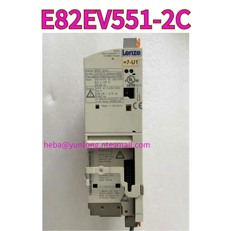 Used frequency converter E82EV551-2C 0.55kw, 220V