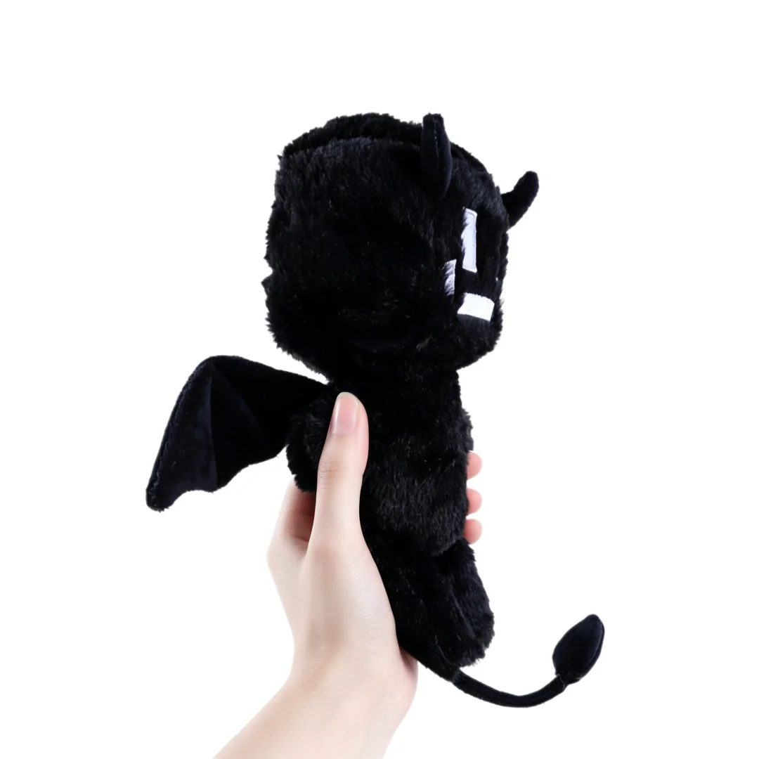 Niedliches Twixxel Fledermaus-Plüschtier, Spielzubehör, Weiches Stofftier, Schwarze Fledermaus, Geburtstags- und Feiertagsgeschenk für Kinder und Fans, Halloween-Deko – Detail 3