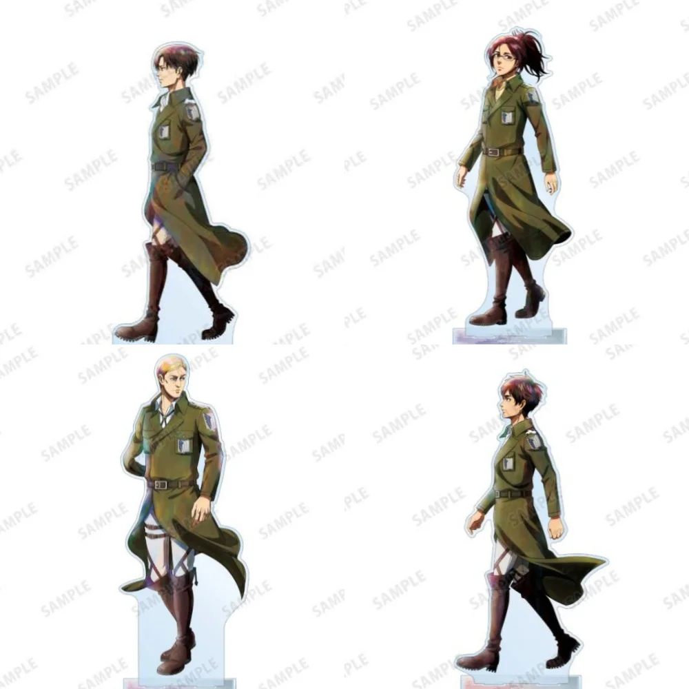 Игра Hange Zoe Erwin Smith Eren Yeager Levi Ackerman акриловая кукла-подставка аниме фигурка модель тарелка косплей игрушка для подарка