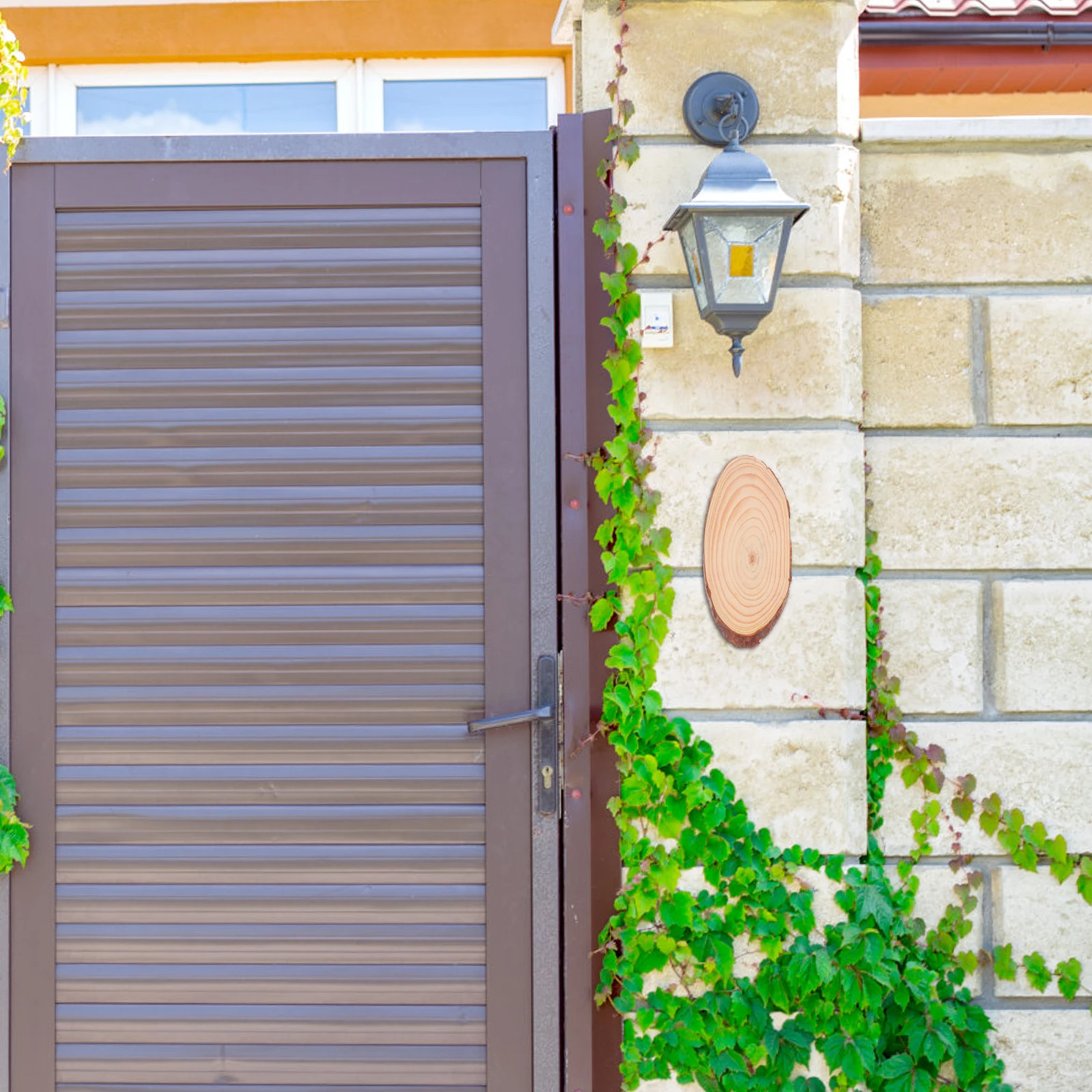 

Blank Wood Slice Round Unfinished Natural Cutout for DIY Painting Drawing Carving Craft Sunflower Door Hanger Welcome Sign Table