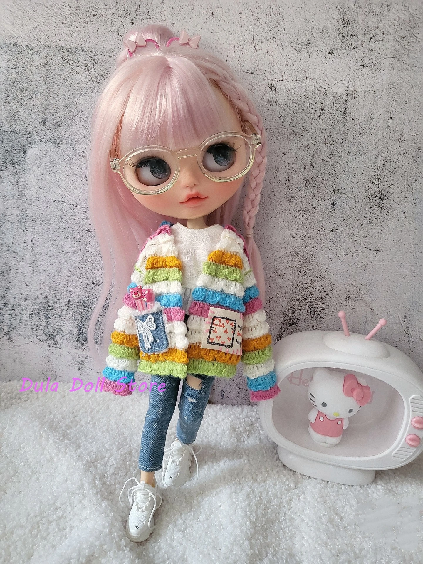 Dula Doll Clothes Dress Dopamine coat Blythe ob24 ob22 Azone Licca ICY JerryB 1/6 Bjd Doll