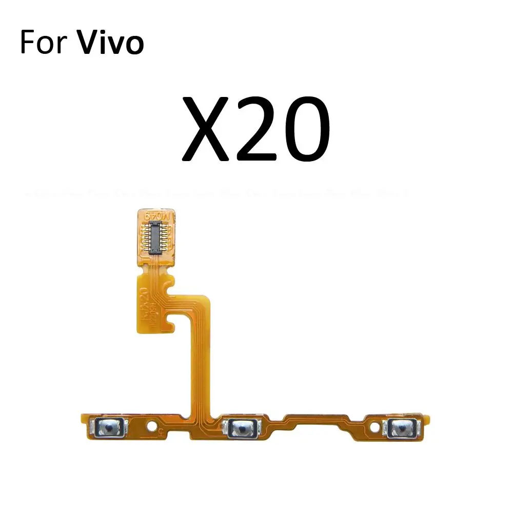 ปุ่มเปิดปิดสวิตช์ควบคุมปุ่มปรับระดับเสียงสายเฟล็กซ์สำหรับ VIVO X30 X27 Pro X23 X21i แฟนตาซี X21 X20 PLUS UD X9อะไหล่