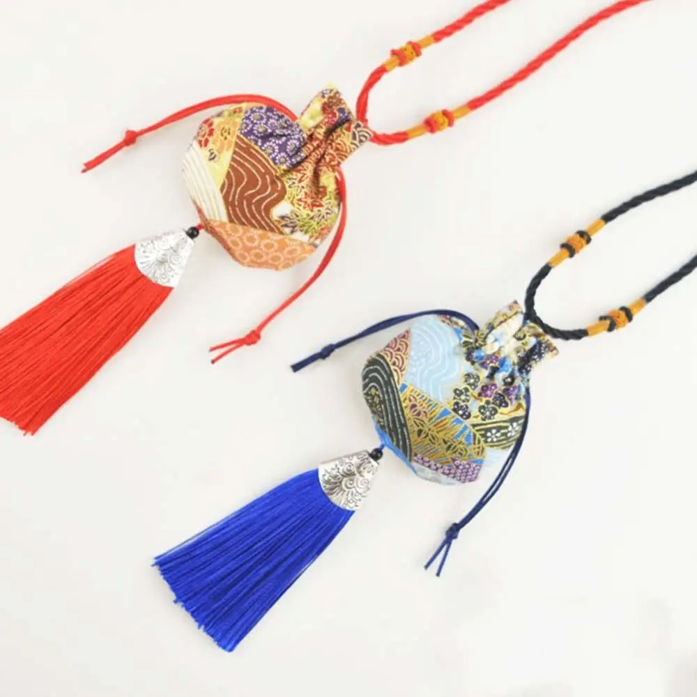 Car Hanging Carry on Sachet Baby Lanugo Hair Bag Neck Hanging Sachet Han Cloth Necklace Jewelry Storage Bag Chinese Style Pouch