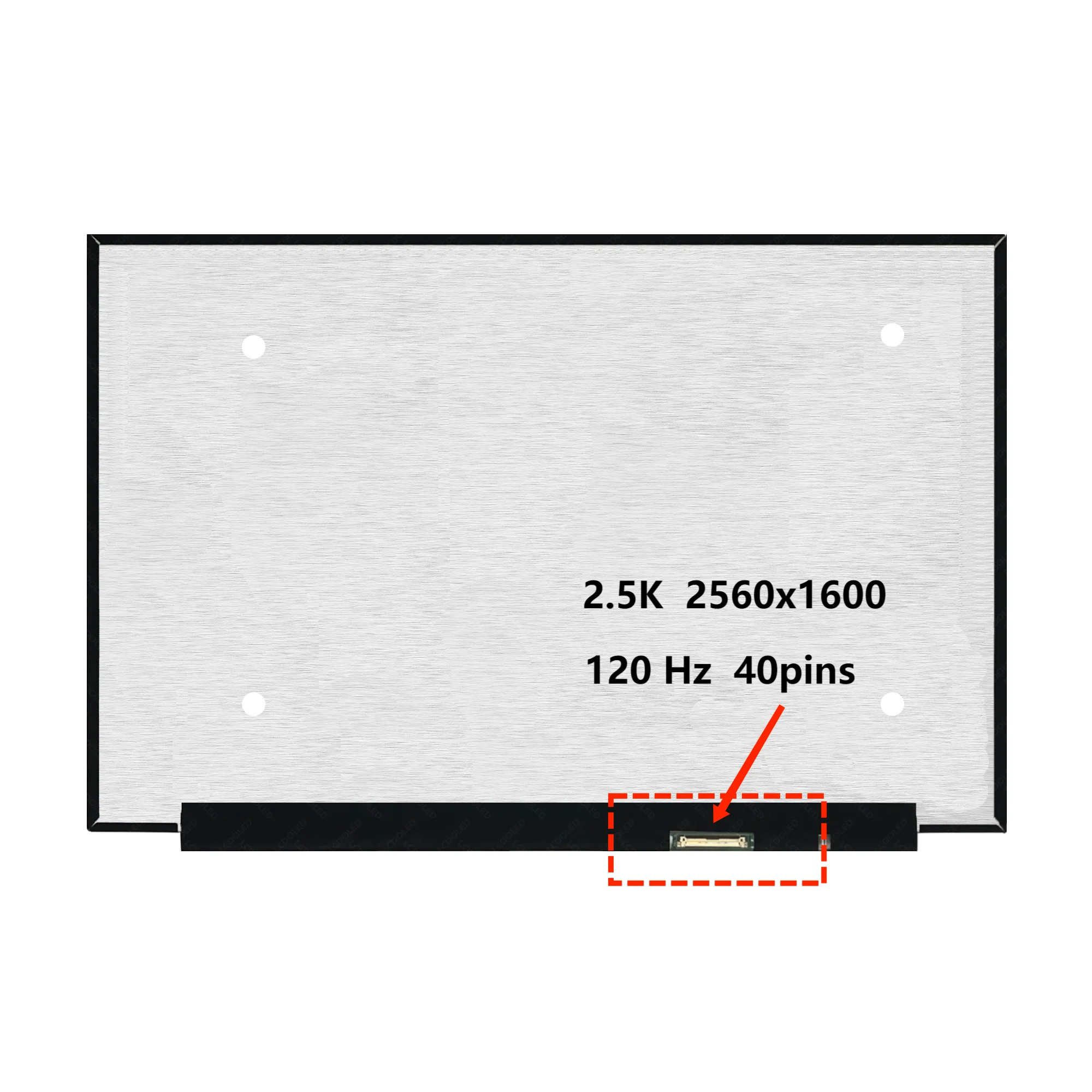 Imagem -02 - Substituição da Tela Lcd Led Painel Ips sem Toque Wqxga Mng007da12 Mng007da13 Mng007da1-3 16 2.5k 16:10 40 Pinos