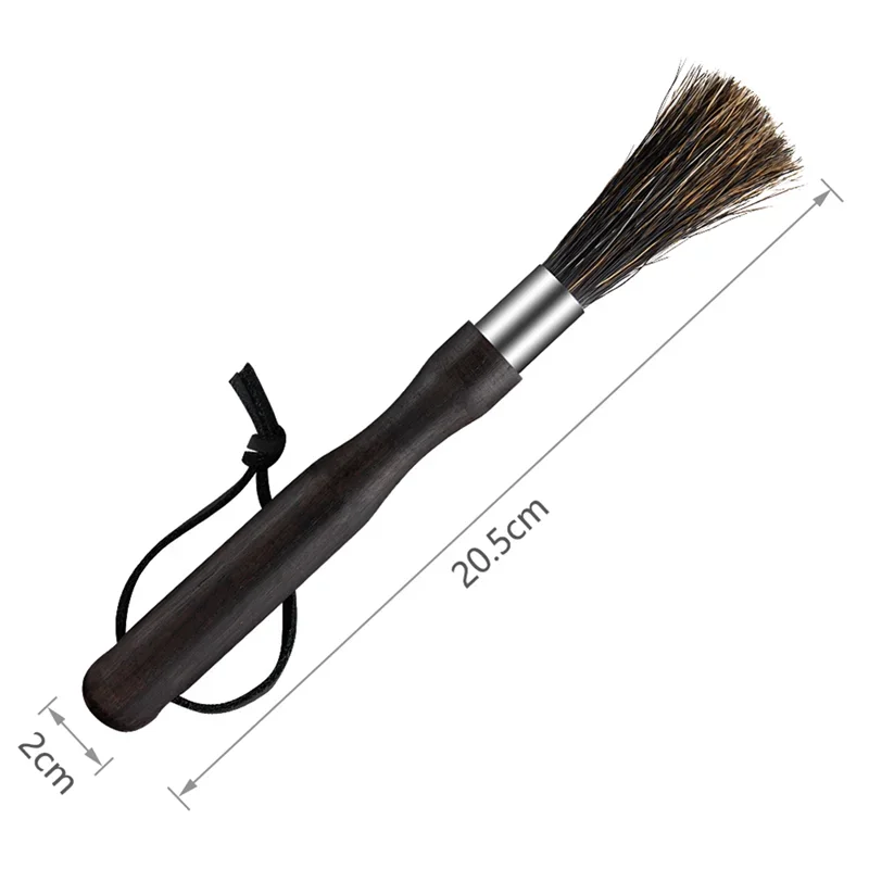 コーヒーグラインダークリーニングブラシ毛付きストラップコーヒーマシンブラシクリーナーツールバリスタキッチン