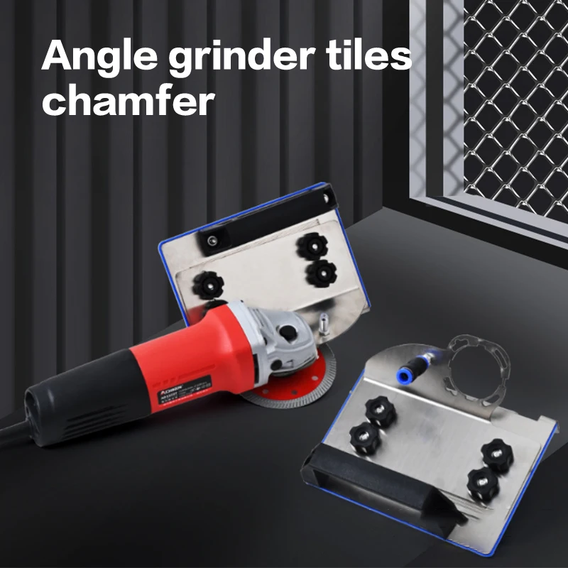 Angle Grinder Stand For Tile 45°Chamfer Cutting Type 100 Angle Grinder Attachment Stainless Steel Portable Chamfered Bracket