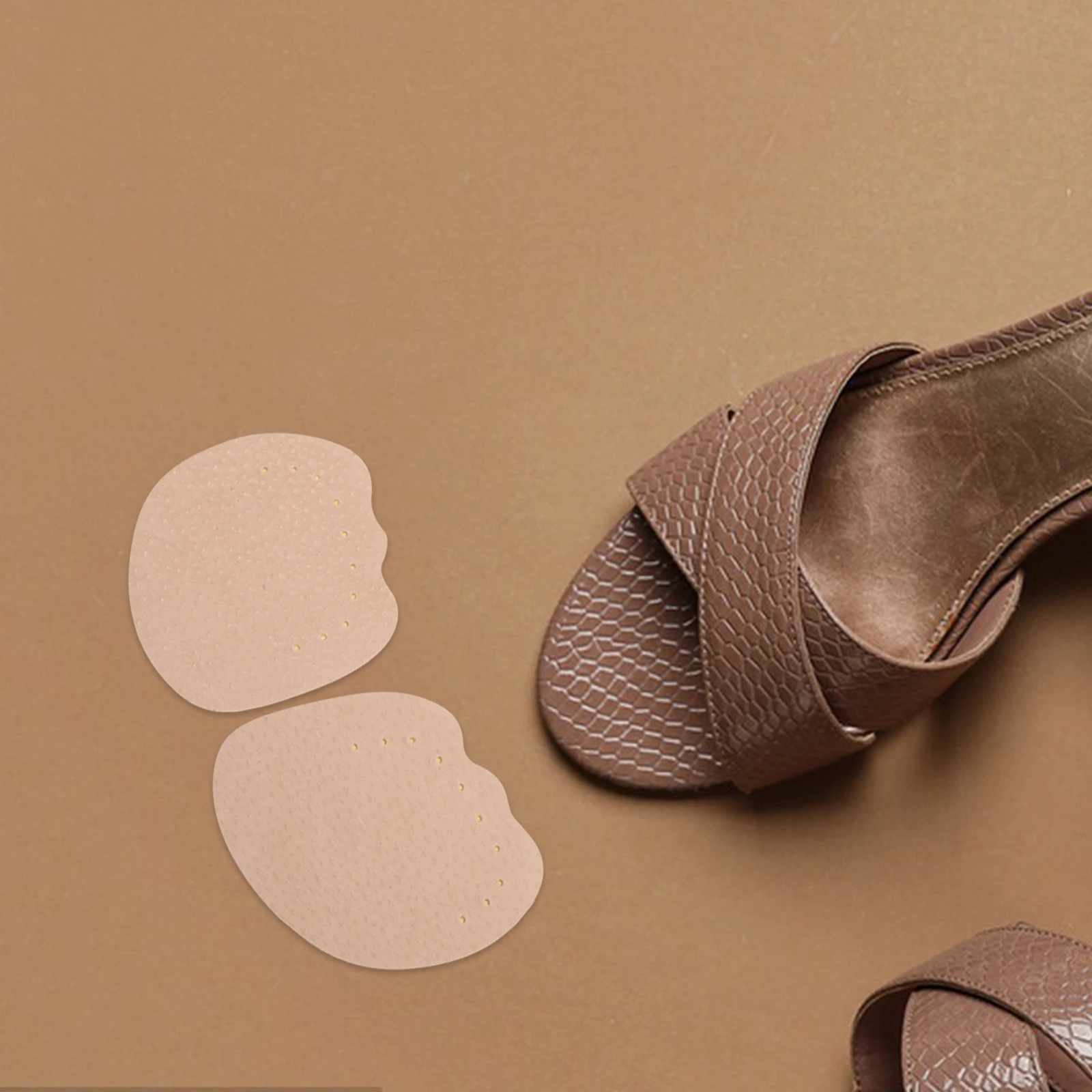 

4Pairs Forefoot Pads Cushioned Insole Inserts for Women High Heel Shoe Support Soft Invisible Anti-Slip Sole Pad Replacement