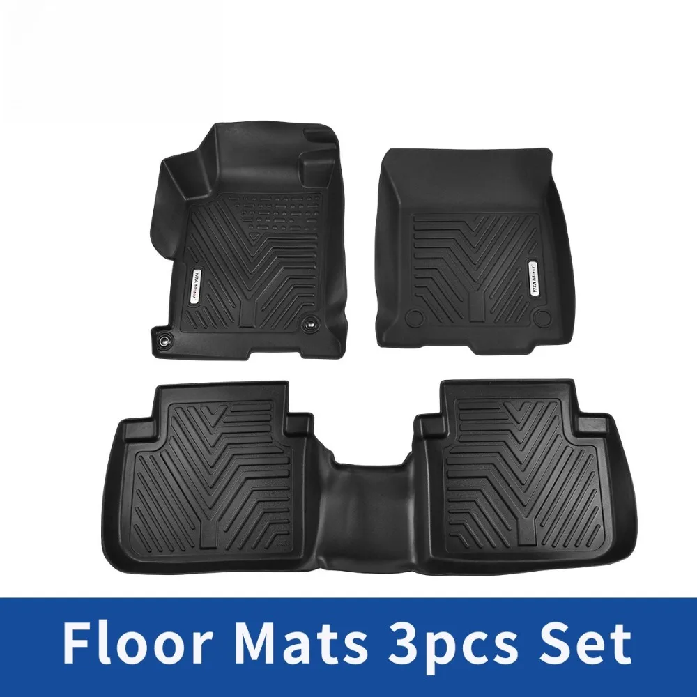 

3D Mold Floor Mats For 2013-2017 Honda Accord Sedan All Weather TPE Rubber Liner