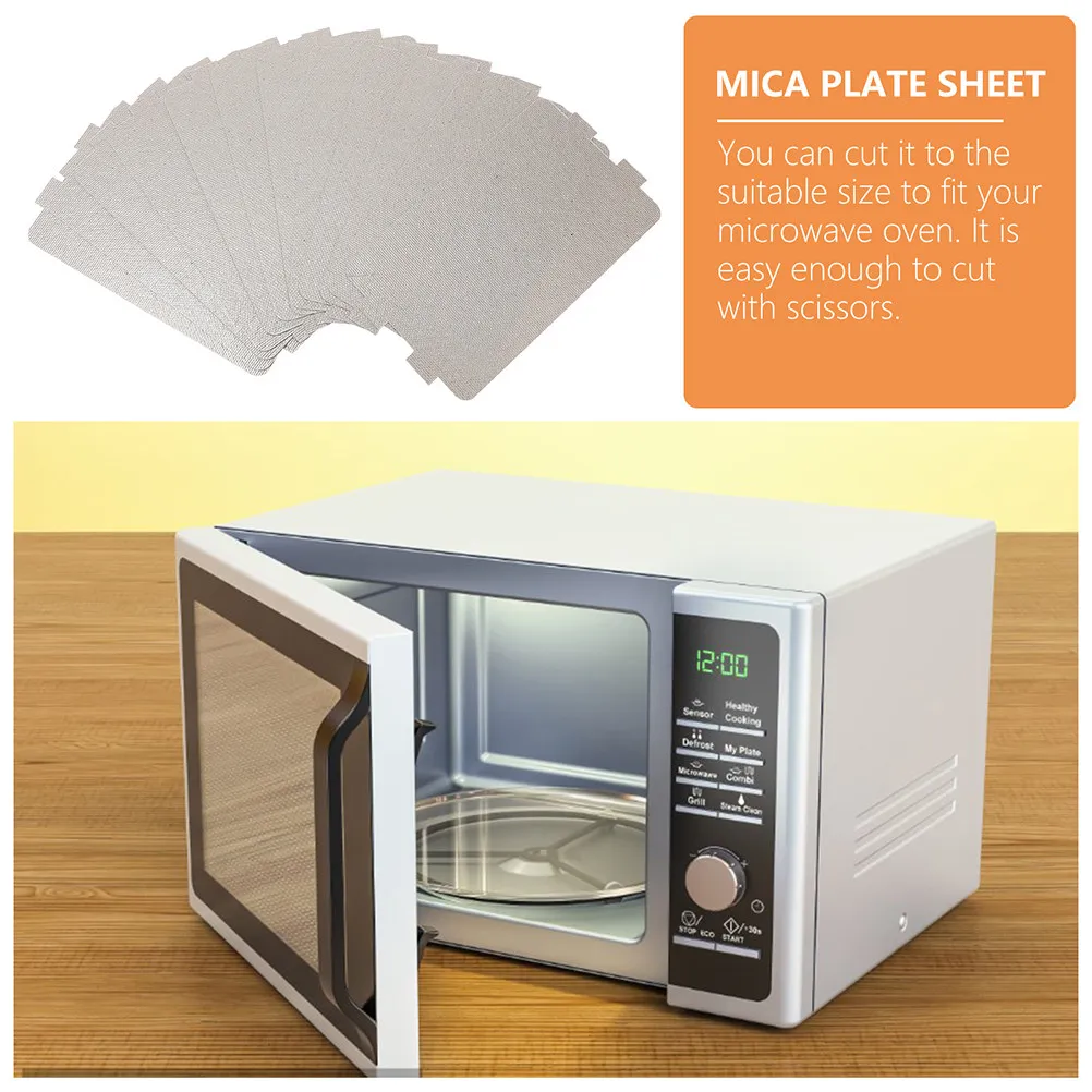 Lot de 6 plaques de mica universelles pour micro-ondes, couvercles de guide d'ondes, isolation thermique, pièces de rechange pour four à micro-ondes, pour fonction crisper