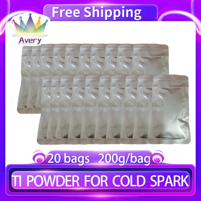 Avery Ti Powder for Cold Spark Stage Machine Effects Dmx Fountain Sparkular Consumables Dj Bar Wedding Party Disco In/Outdoor