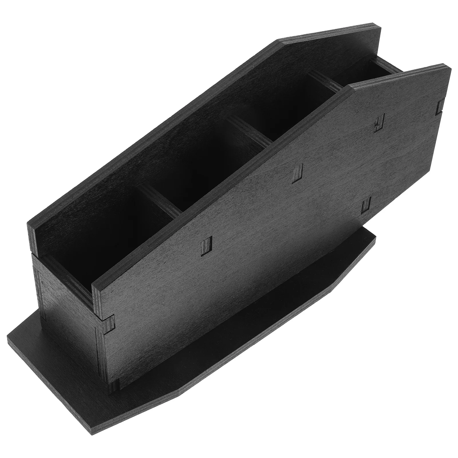 

Coffin Pen Holder Decorative Halloween Desk Shaped Shelf Pencil Organizer for Wooden