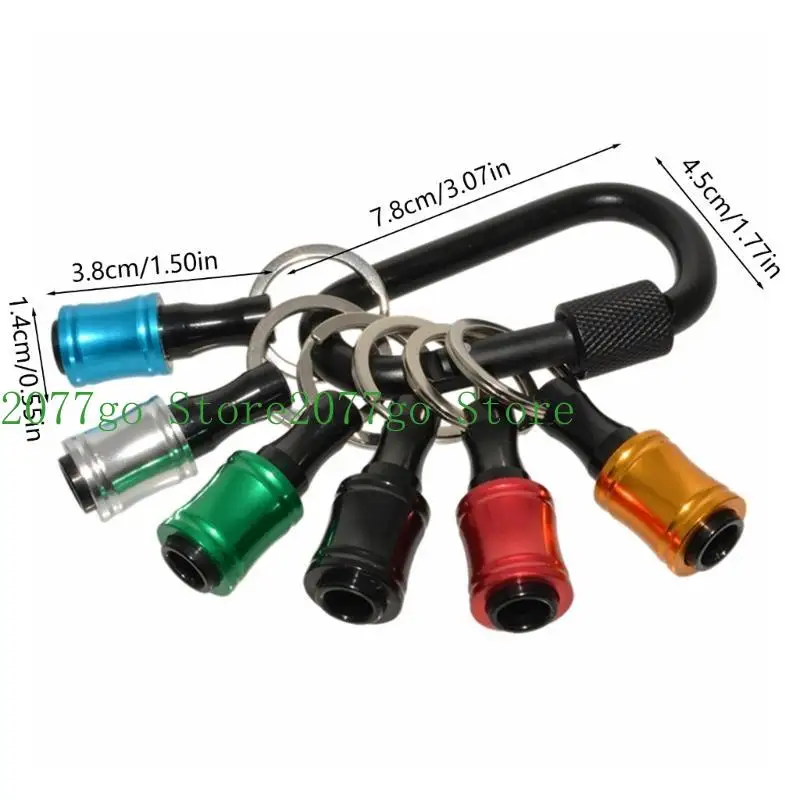 Y1UD 1/4 Inch Shank Keychain Extension Bar Screwdriver Bits Holder Socket Adapter