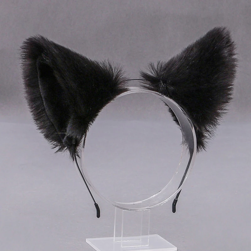 Cute Cat Fox Ear fasce per capelli Party Cosplay Hair Hoops Lolita Women Girls Animal Ear Hairband accessori per capelli natalizi