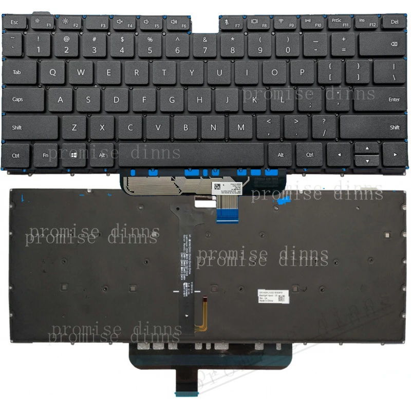 

M For Huawei MateBook D 14 NbB-WAH9P WAQ9L WAE9P Nbl-WAQ9R US keyboard Backlit