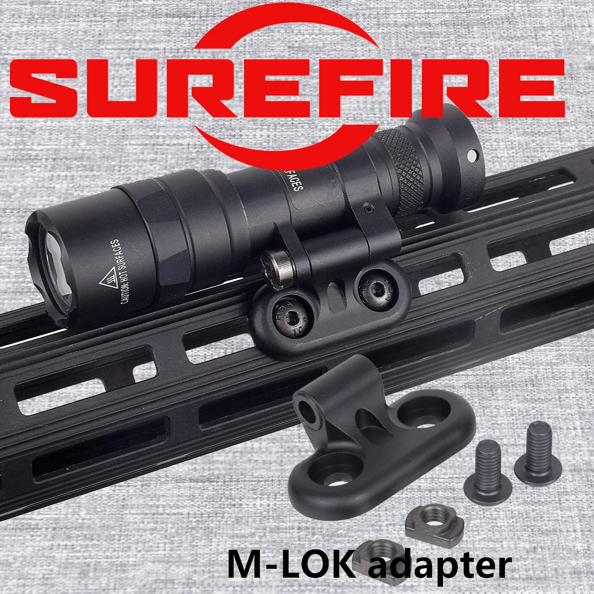 SureFire Offset M340C M640DF M340V M640V Weapon Scout Flashlight LED Airsoft Weapon 20mm Rail Mount Light M-lok Rail Adapter