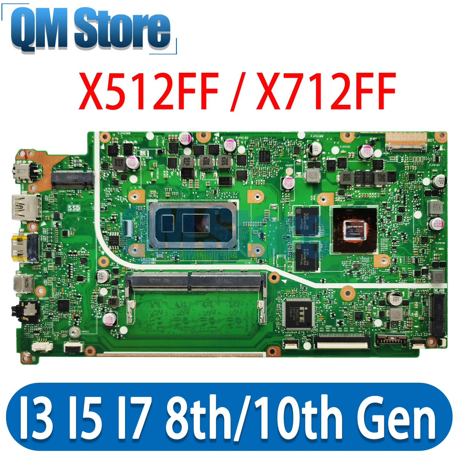 

X512FA Mainboard For Asus VivoBook X512FB X512FF X512FLC X712FA X512FJ X512FJG X512FAC Laptop Motherboard I3 I5 I7 CPU 4G/8G RAM