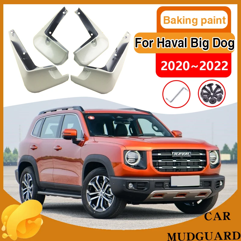 

Автомобильные брызговики на заднее колесо для GWM Haval Big Dog 2020 ~ 2022, брызговики, переднее крыло, защита от краски для выпечки, аксессуары для брызговиков