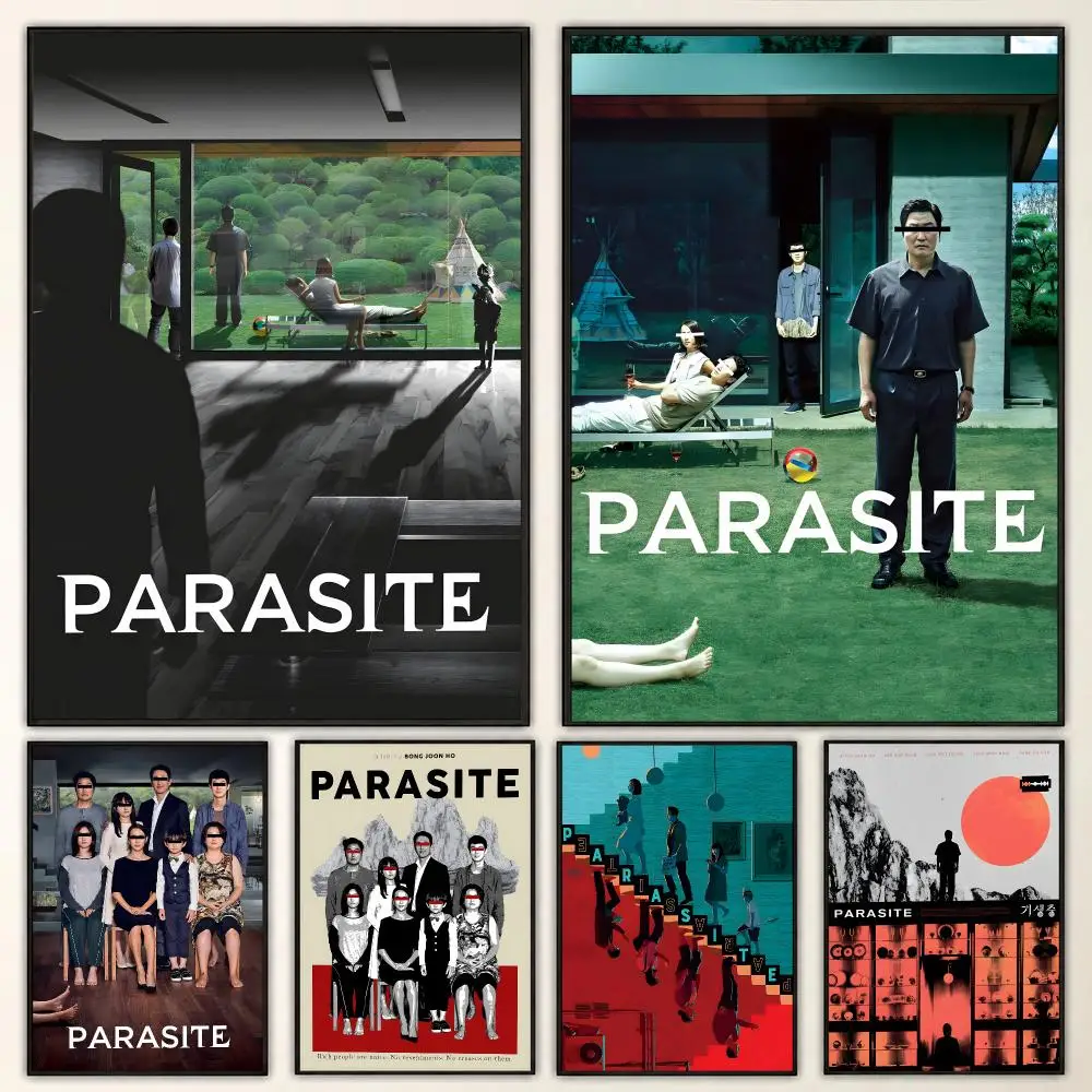 Parasite Korean Thriller Movie Dark Social Satire Mood Poster Aesthetic Art Print for Bedroom & Living Room Decor, Unframed