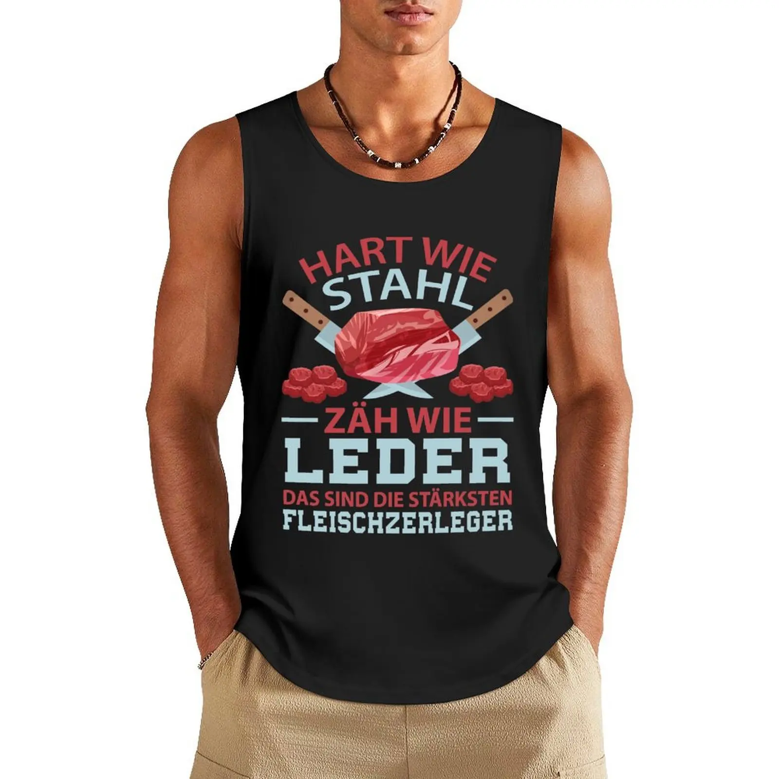 

Funny motif for all butchers butchers gift Tank Top bodybuilding man Men's gym t-shirt quick-drying t-shirt men clothings