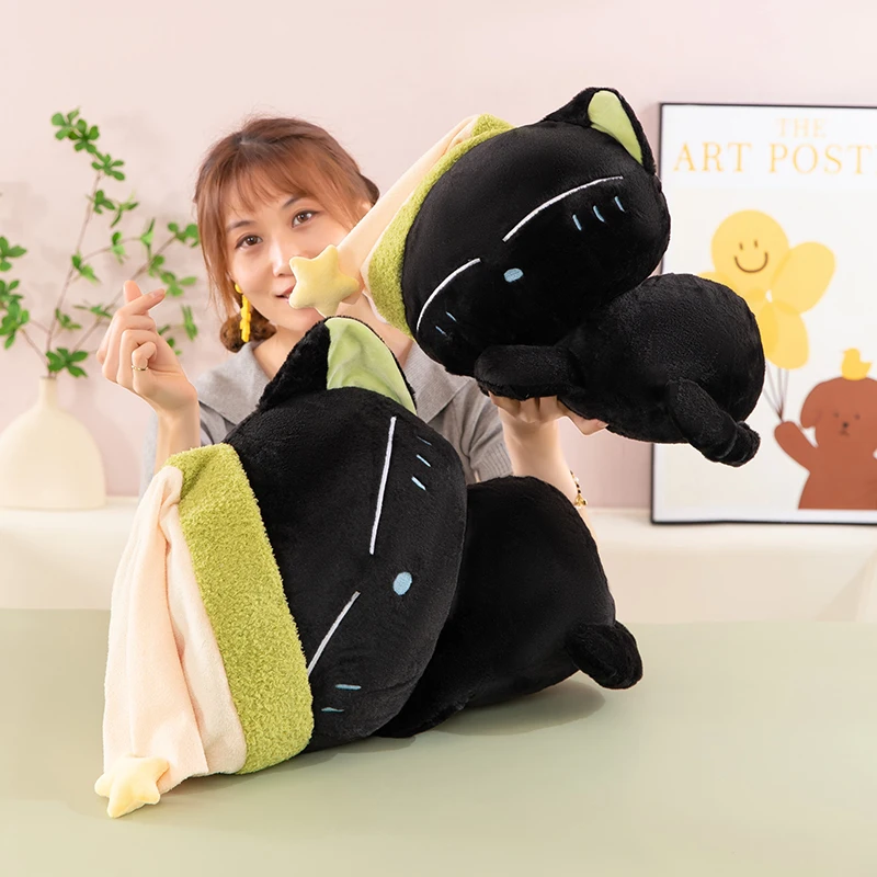 50cm公式アニメ「羅小灰の伝説」グッドナイトラブリーキャットドールぬいぐるみ枕オリジナル漫画コスプレギフト
