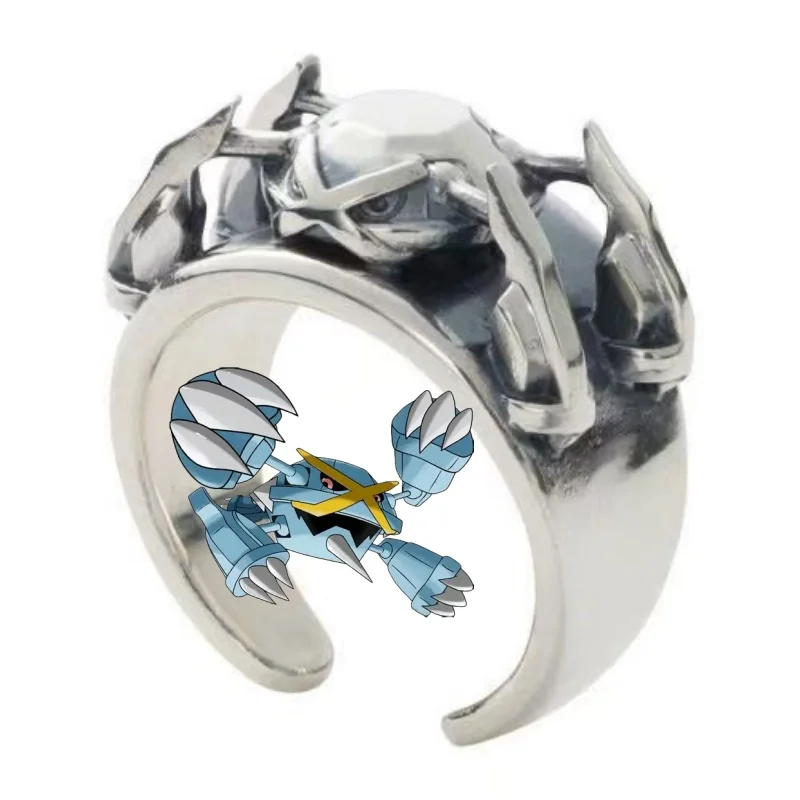 

Pokemon Metagross Dratini Chien-Pao Gengar Bulbasaur Couple Ring High-end Accessories Anime Fashion Cartoon Niche Holiday Gift