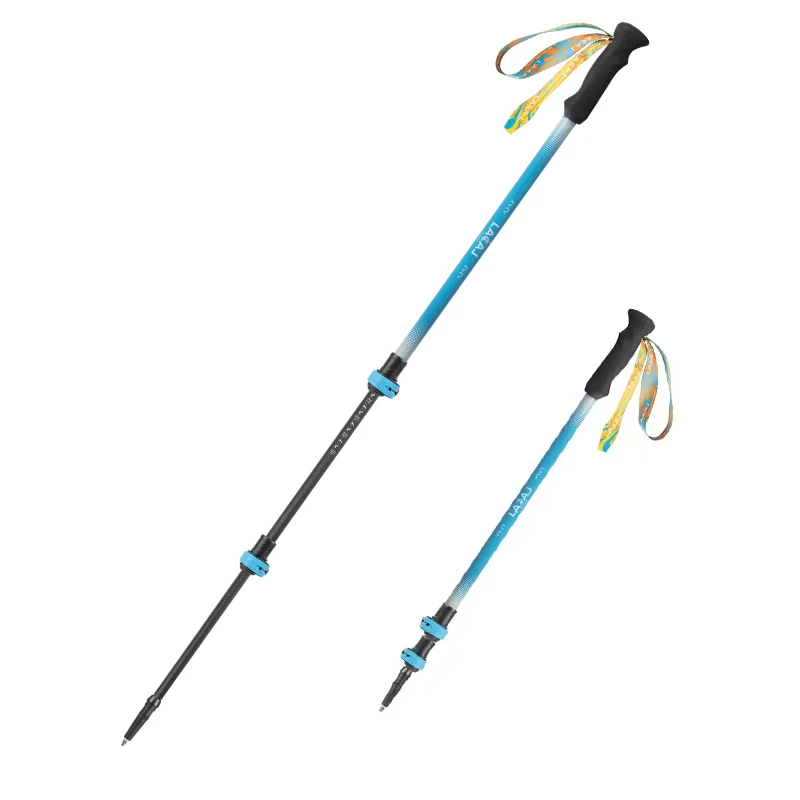 

Ultra-light Hiking Pole Telescopic Carbon Fiber Outer Lock Walking Stick Off-road Cane Perfect for Camping & Backpacking