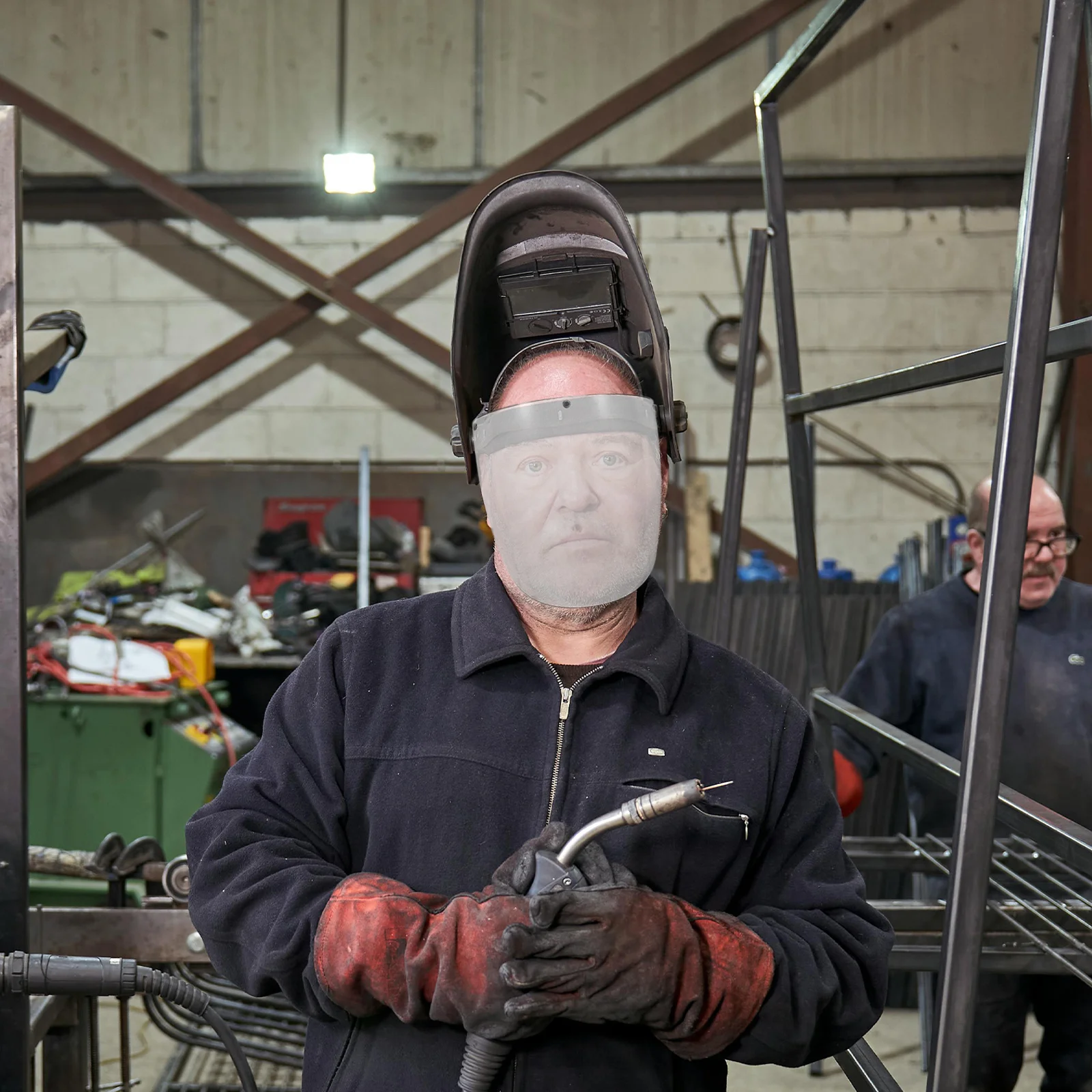 قطعتان من عدسات بديلة لقناع الوجه للحام الشفاف لدرع أمان الطحن الكهربائي مع غطاء واقٍ شفاف #5