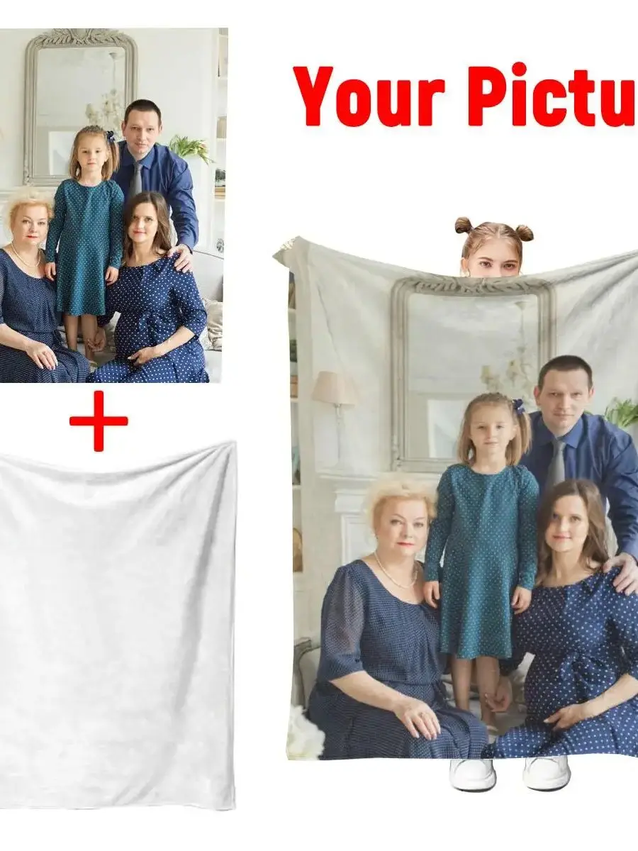 1 Stück personalisierte Fotodecke, personalisierte Flanelldecke mit Foto, personalisierte Bilddecke, personalisierte Fotodecke für Zuhause, personalisiertes Bild