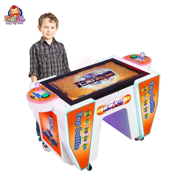 Hot Selling Interaction Arcade Video Game Table Arcade Spinning Top  Game Machine for Coin Games Machine