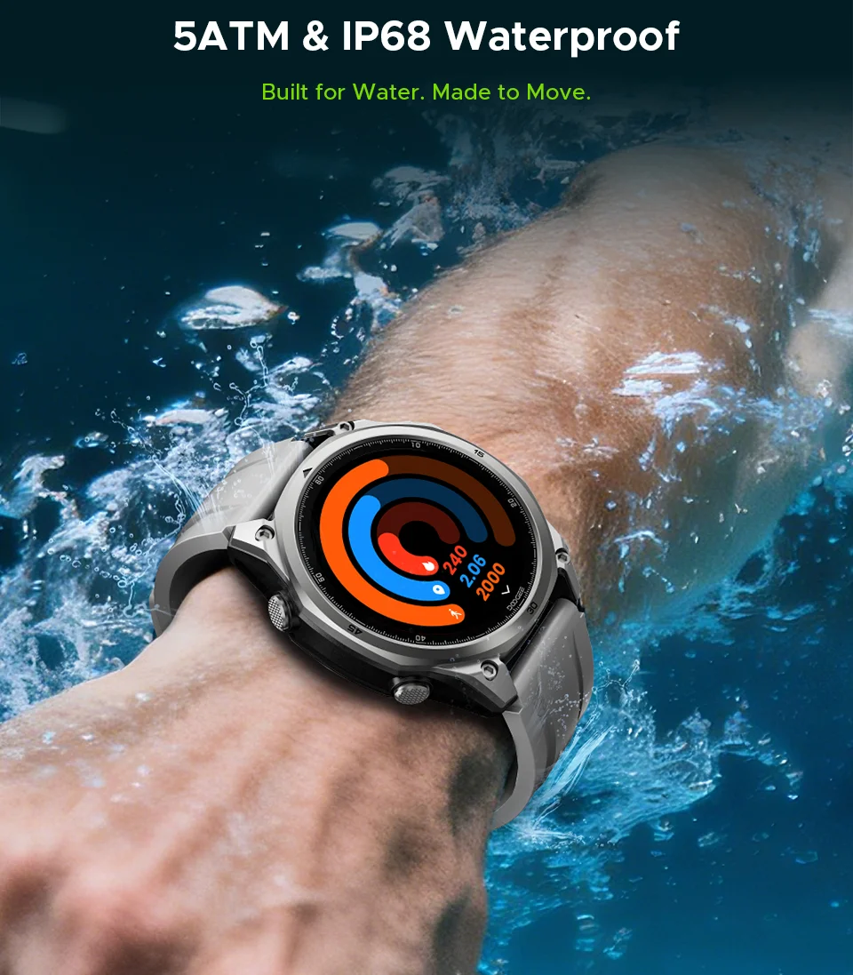 DOOGEE ANYWISE W1 Lite Smartwatch 5ATM Wasserdicht 1,43'' Bildschirm 178 Sportmodi 24-Stunden-Gesundheitsüberwachung Erinnerungsfunktion – Detail 10