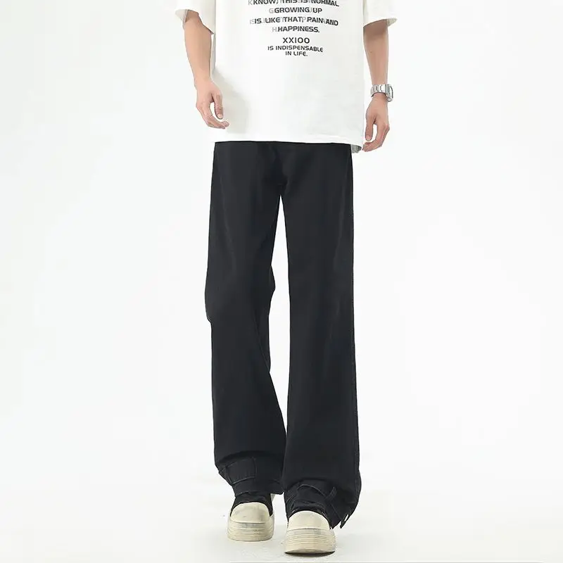 Spring/Autumn New Jeans Men's Loose Straight Casual Versatile Men's Pants Summer Long Pants Men's Autumn